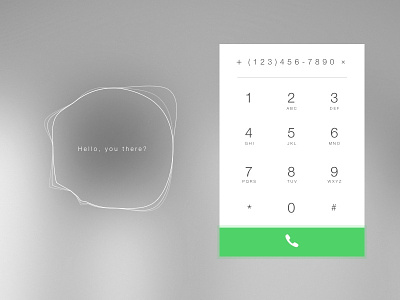 Day 003 - Dial Pad app call clean daily100 day003 dial interface material minimal number pad phone