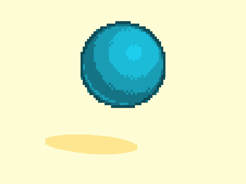 Pixel Ball Bounce after effects ball bounce colorama mosaic pixel art