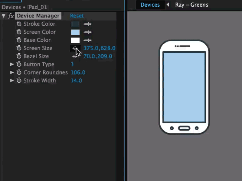 Test Cloud - Device Manager 2d after effects device expression phone tablet tool