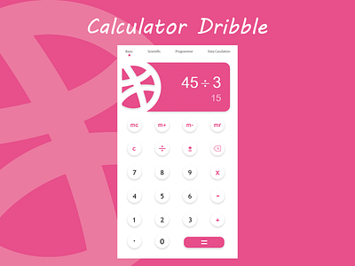 Daily UI: #004 Calculator Dribble dailyui ui uidaily uidesign ux design