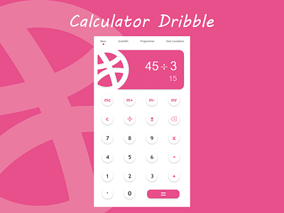 Daily UI: #004 Calculator Dribble