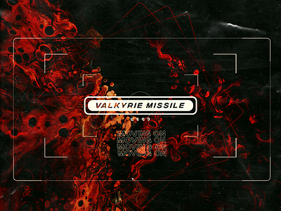 Valkyrie Missile - Client Work color cover custom grunge modern music paint swirl texture