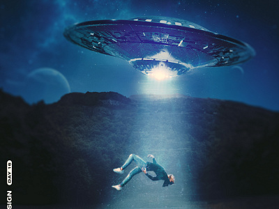 0016 alien art design fantasy modern night sci fi space spaceship stars ufo