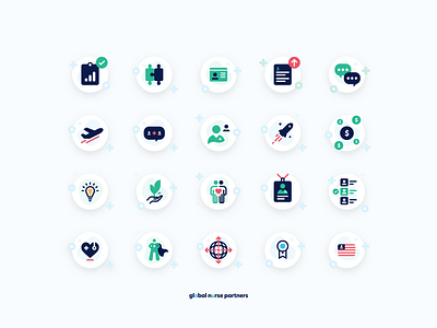 Global Nurse Partners Icon Set