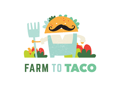Farm to Taco illustration social tacos