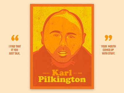 Pilkington illustration poster typography