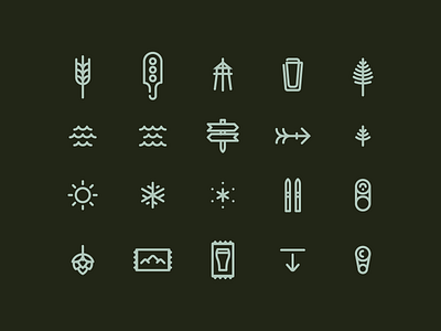 VBA icon set branding brewery design icon design icon set