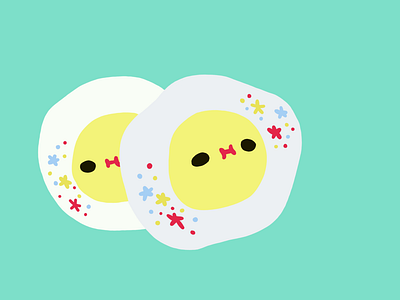 Free Fried Egg Illustration Psd by pixaroma on Dribbble