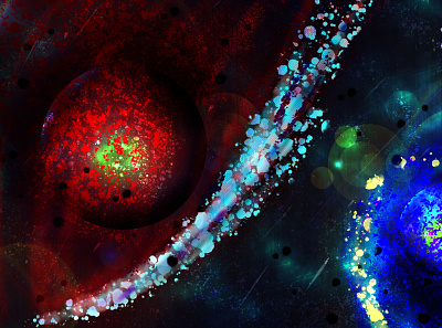 Concept Art art concept art design digital painting galaxy game cover graphic design