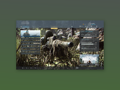 Call of Duty: Modern Warfare UI screen callofduty design digital art digital design illustration ui ui screen uidesign uiux vector videogames