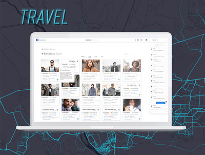 Facebook Travel app branding design facebook feature moblie ui usable ux web webapp webdesign
