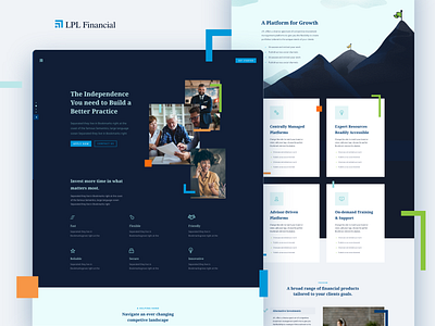 LPL website brand design geometry illustration minimal typography ui ux webdesign website