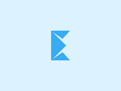 E + Email Icon blue e email icon letter light mark type
