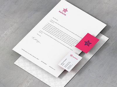 Ratevo Letterhead and Business card