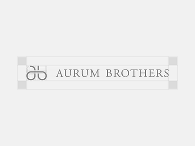 Aurum Brothers Logo construction aurum brother gold icon jewelry logo mark minimal