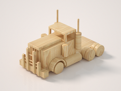 Wooden truck