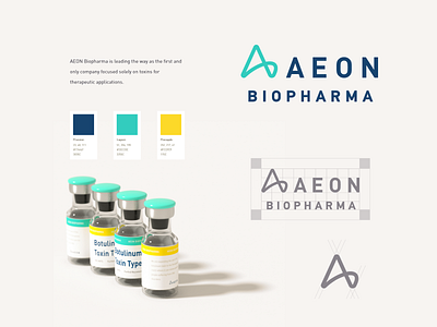 Aeon Biopharma Logo aeon biopharma brand branding geometry icon identity illustration logo mark minimal therapy toxin
