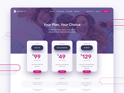 Accesselite Pricing page