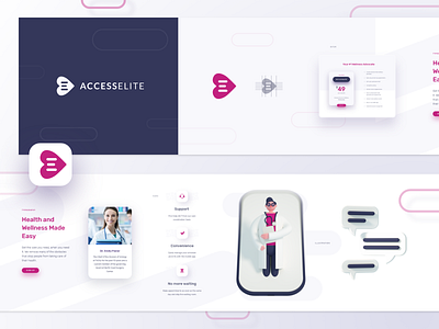 Accesselite stylescape 3d branding design identity illustration logo mark typography ui ux