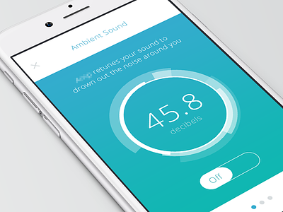 Ambient Sound app clean decibels equalizer gradient iphone minimal sound