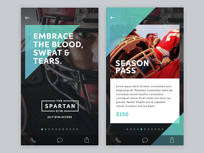 Business Template - Sport app directory fitness ios iphone moible sport template ui ux