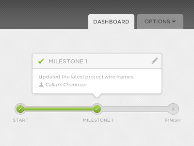 Dashboard bar dashboard icons light progress timeline ui web