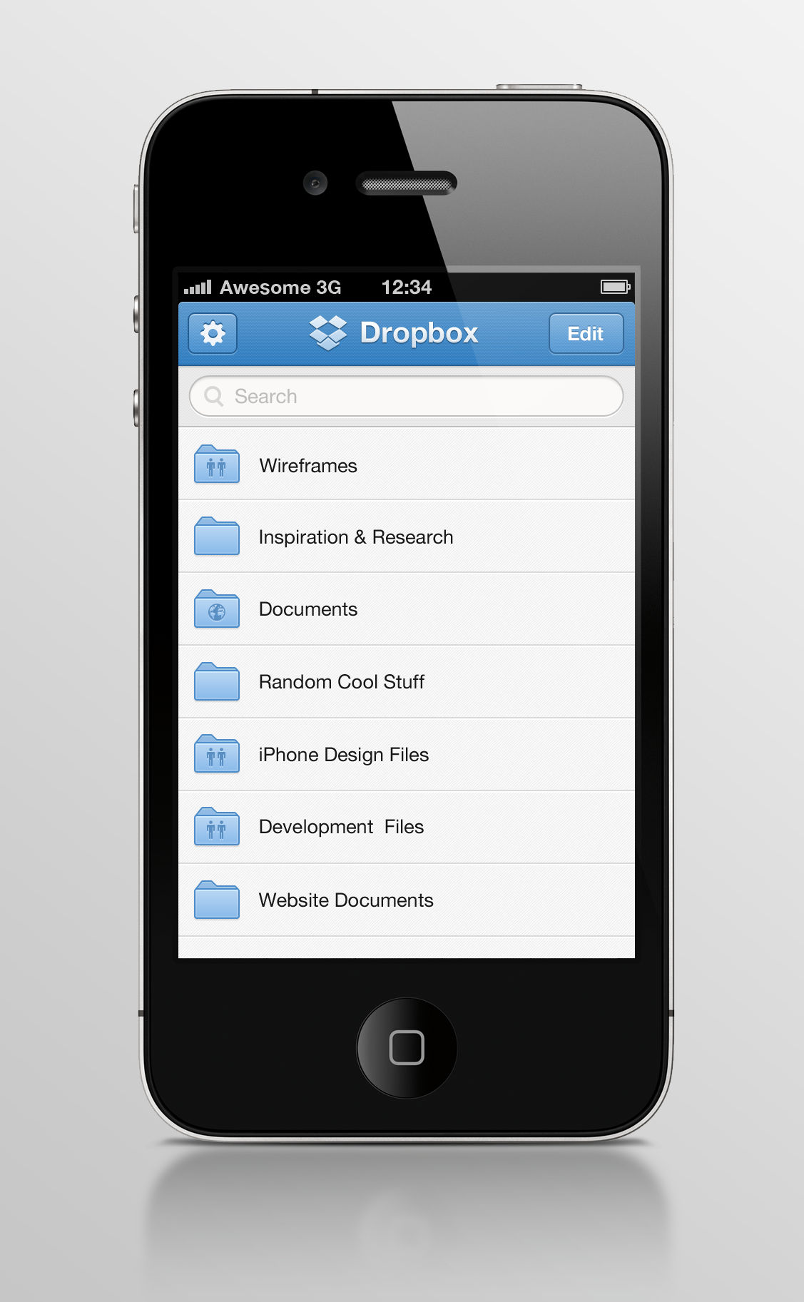 Dribbble - dropbox-app-large.png by Zane David