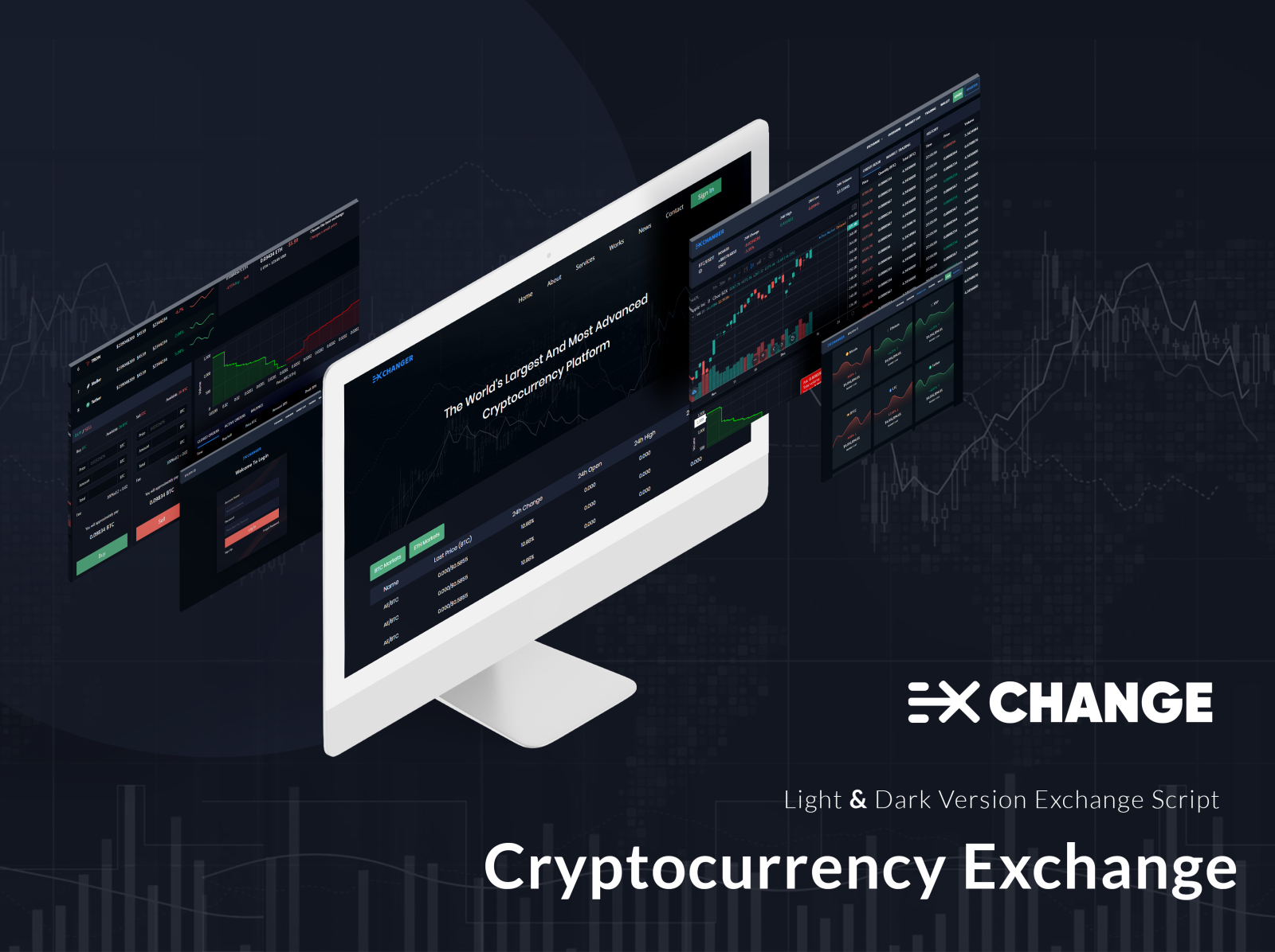 crypto exchange website script