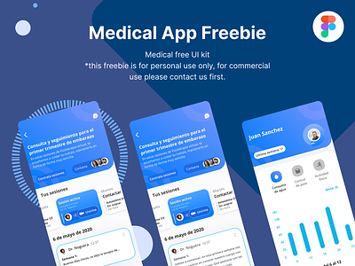 [FIGMA Freebie] Medical UI Kit app branding design figma freebie illustration ios iphone kit mobile app ui ux