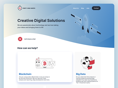 41 North Web blockchain digital logo studio ui ux web webdesign website design