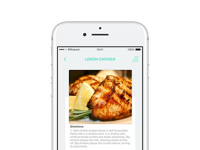 Recipapp design ios iphone iphone7 project recipes ui