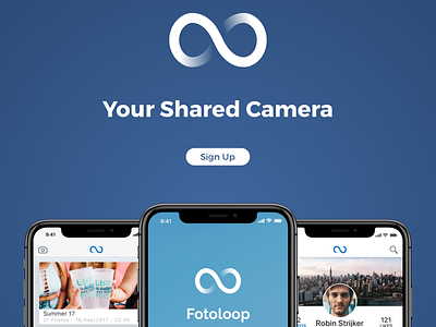 Fotoloop Landing Page app camera fotoloop landing ui visual web