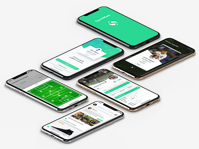 SportMash v2 football football app football designs green soccer soccer app ui ux design uidesign ux designer wireframes