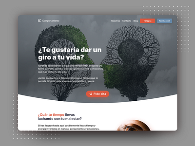 iComportamiento - Landing Page colorful design landing management psychology ui ux web website website design