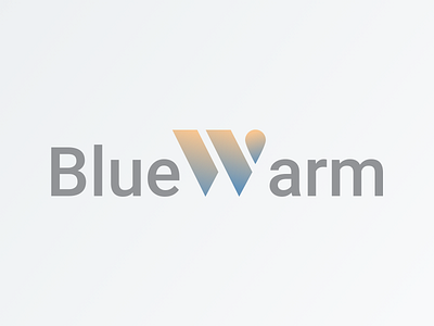 BlueWarm - logo type concept blue branding design logo logo design logodesign logotype pool ui warm