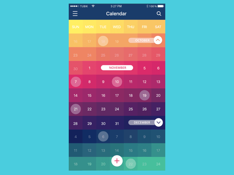 Calendar App Animation