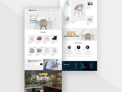 Maynooth furniture - Case Study ecommerce furniture furniture website minimal modern online shop online shopping store ui ux vendor