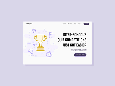 InterQuiz Landing Page Design