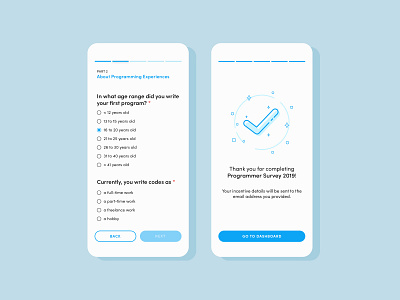 Survey Mobile App Design