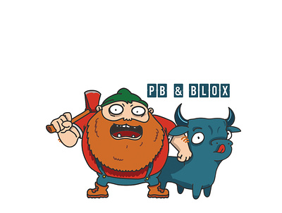 PB & BLOX blue ox lumberjack paul bunyan