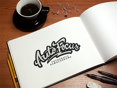 AutoFocus Logo auto branding design focus grzegorz letters logo photography typography