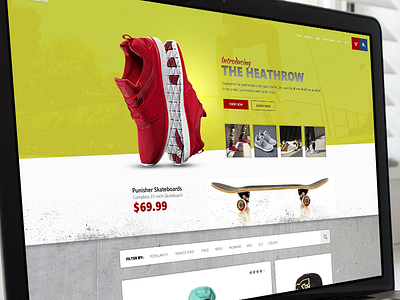 Bad455 SkateShop grzegorz layout modern poland ui user interface ux web design website