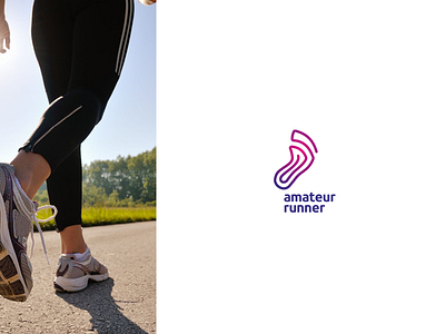 Amateur Runner amateur brand branding design grzegorz jogging logo poland run sports