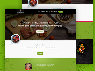 Sweet Diet Layout brand catering food grzegorz layout modern poland responsive webdesign website