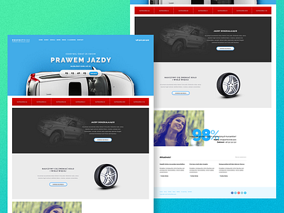 Driving School branding cars design driving school grzegorz layout webdesign website