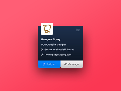 Behance UI