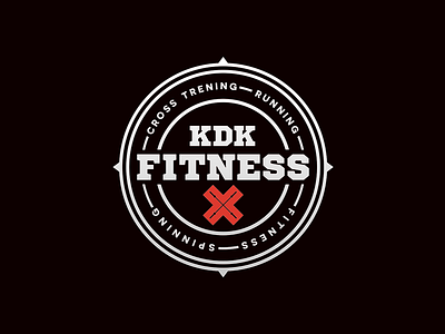 KDK Fitness active branding cross crossfit fitness kettlebell logo sport sports sports branding x