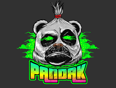 PANDA caricature digital painting digitalart illustration logo tshirtdesign vectorart