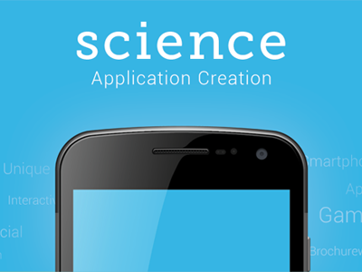 Science - Banner from print ad android apps print science