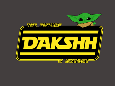 Dakshh Text Lock-Up design event poster flat graphic design logo design star wars vector